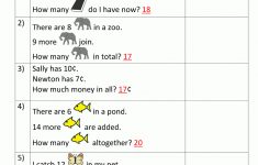 1St Grade Addition Word Problems – Free Printable 1St Grade Math Word Problems