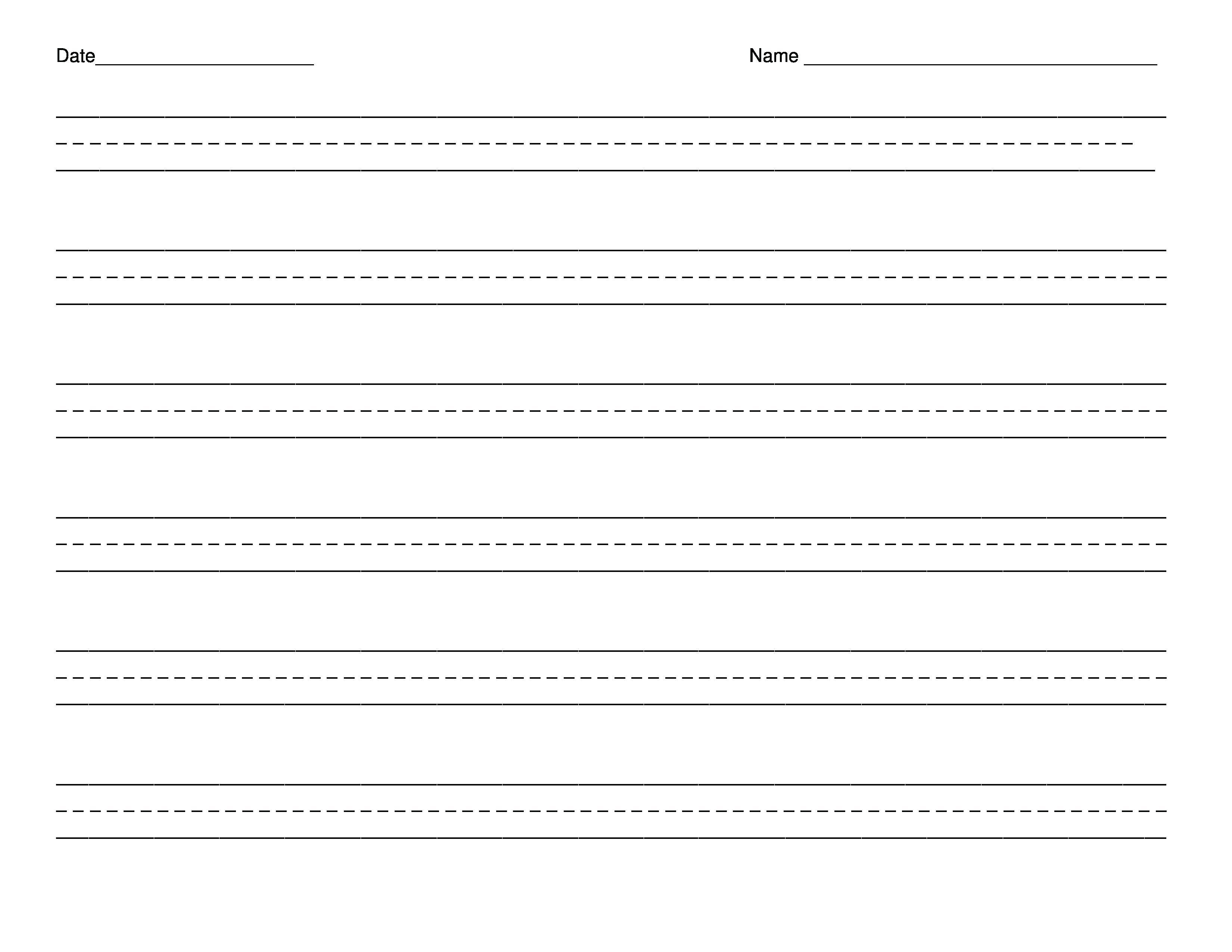 1St Grade Handwriting Paper Printable – Shoppingfoorme.club - Free Printable Handwriting Paper For First Grade