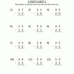 2 Digit Subtraction Worksheets   Free Printable Subtraction Worksheets