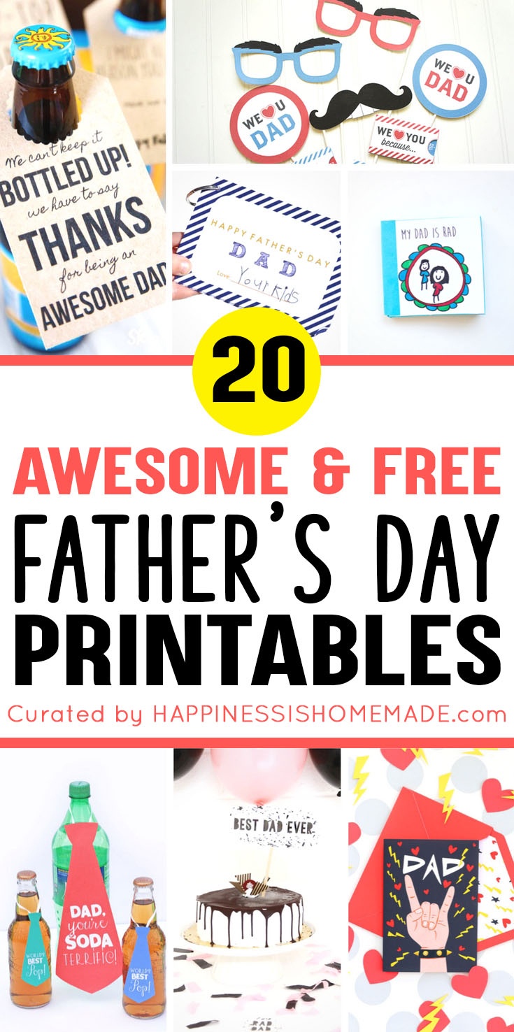 20+ Free Father&amp;#039;s Day Printables - Happiness Is Homemade - Free Printable Father&amp;amp;#039;s Day Labels