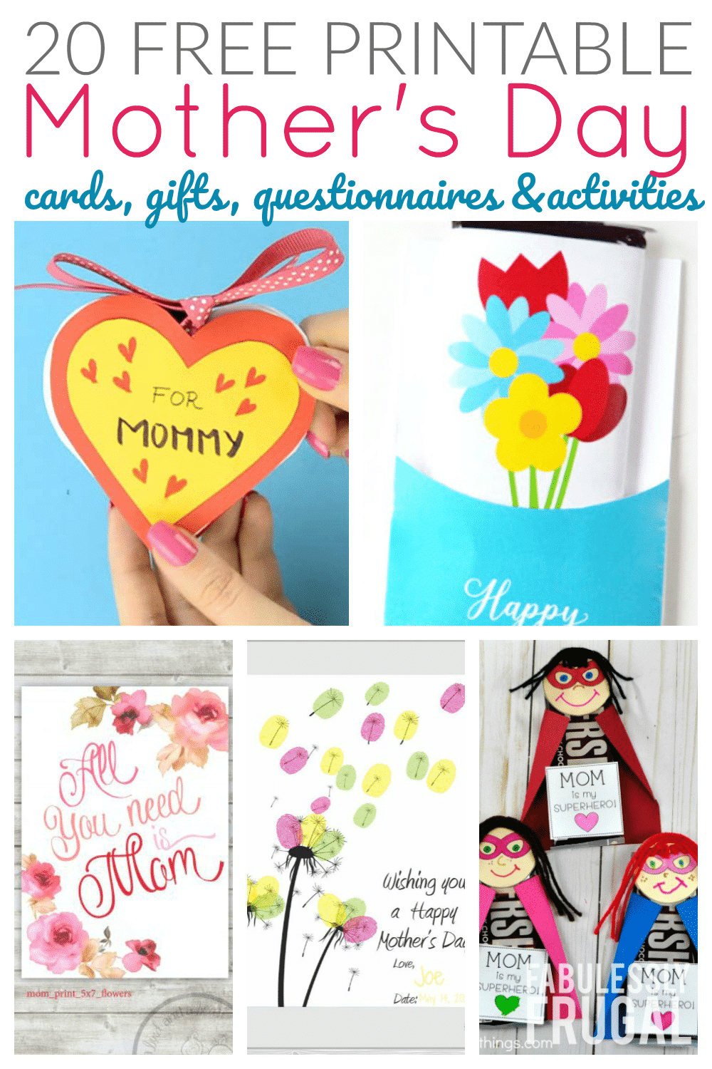 20 Free Printable Mother&amp;#039;s Day Cards To Make At Home - Fabulessly Frugal - Make Mother Day Card Online Free Printable