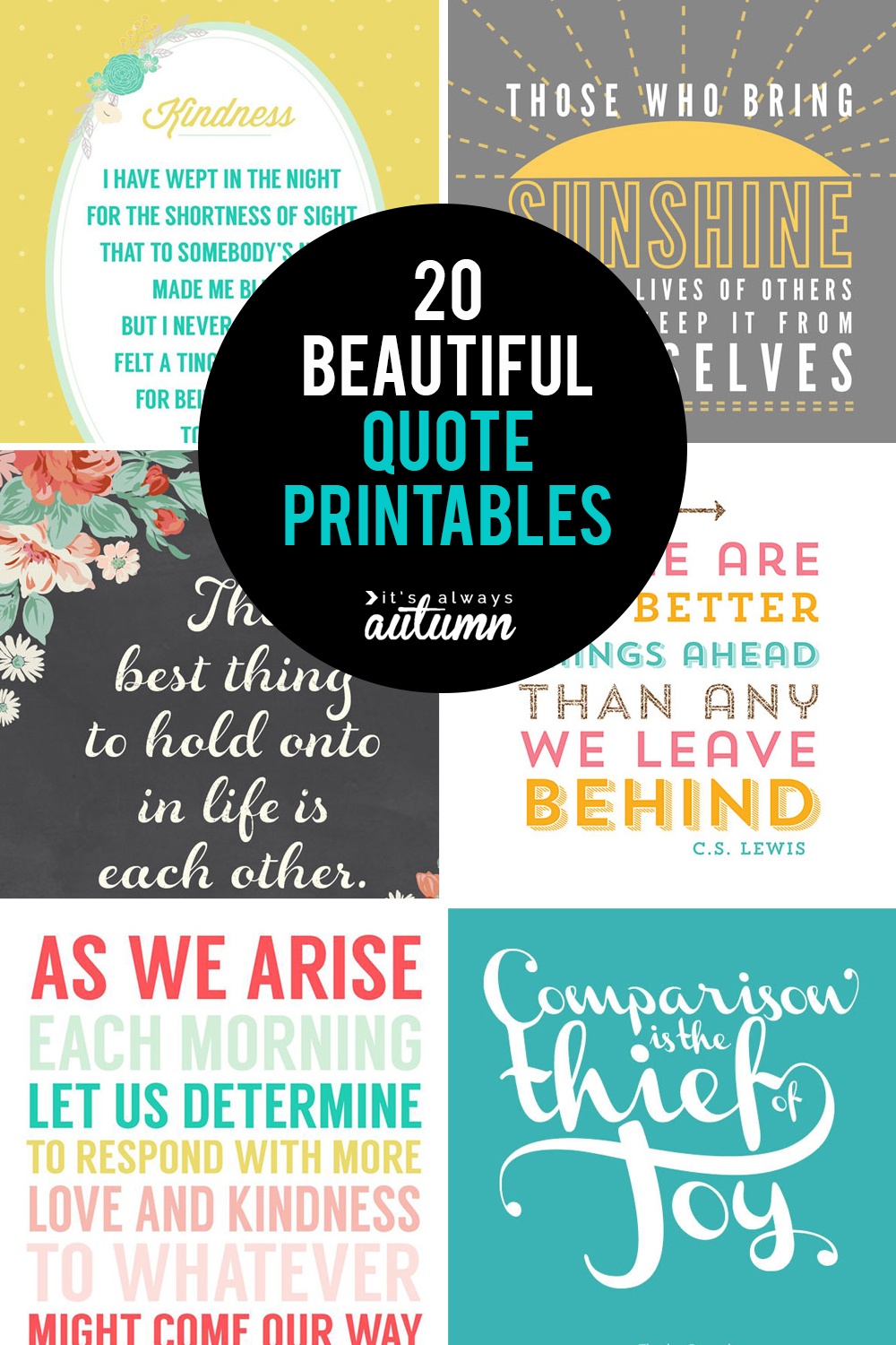 20 Gorgeous Printable Quotes | Free Inspirational Quote Prints - Free Printable Posters