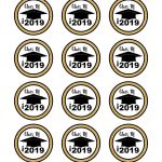 2019 Graduation Themed Cupcake Topper | Grads | Graduation Cupcakes   Free Printable Graduation Cupcake Toppers