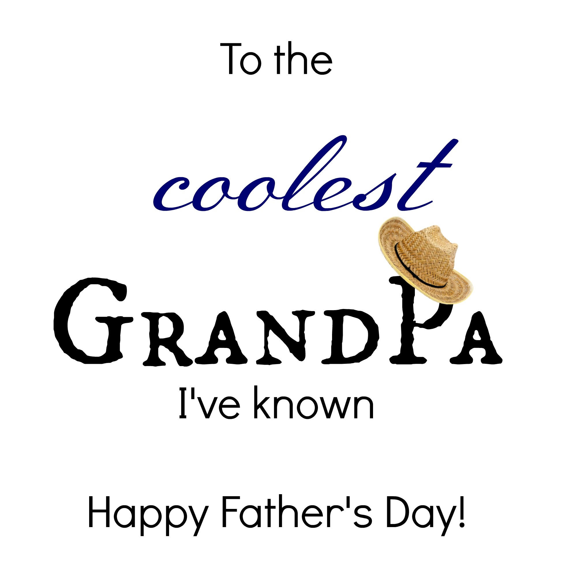 Free Printable Happy Fathers Day Grandpa Cards - Free Printable A To Z