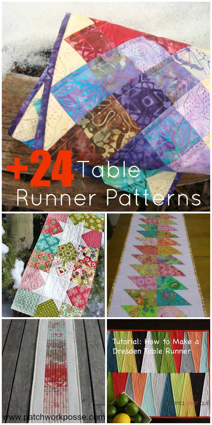 24+ Table Runner Patterns - Quilt Patterns Free Printable