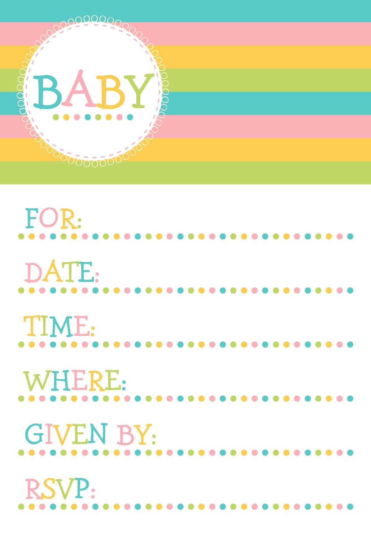 25 Adorable Free Printable Baby Shower Invitations - Baby Shower Templates Free Printable