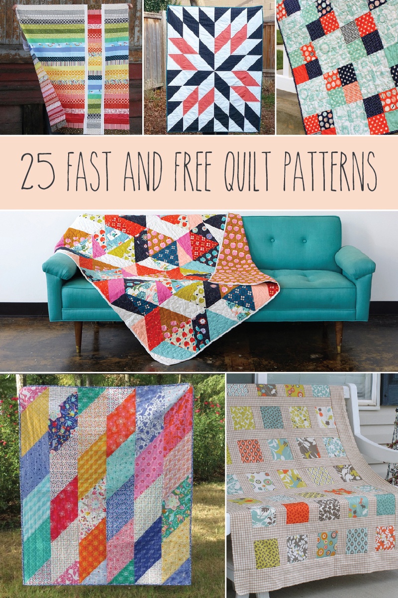 25 Fast And Free Quilt Patterns - - Quilt Patterns Free Printable