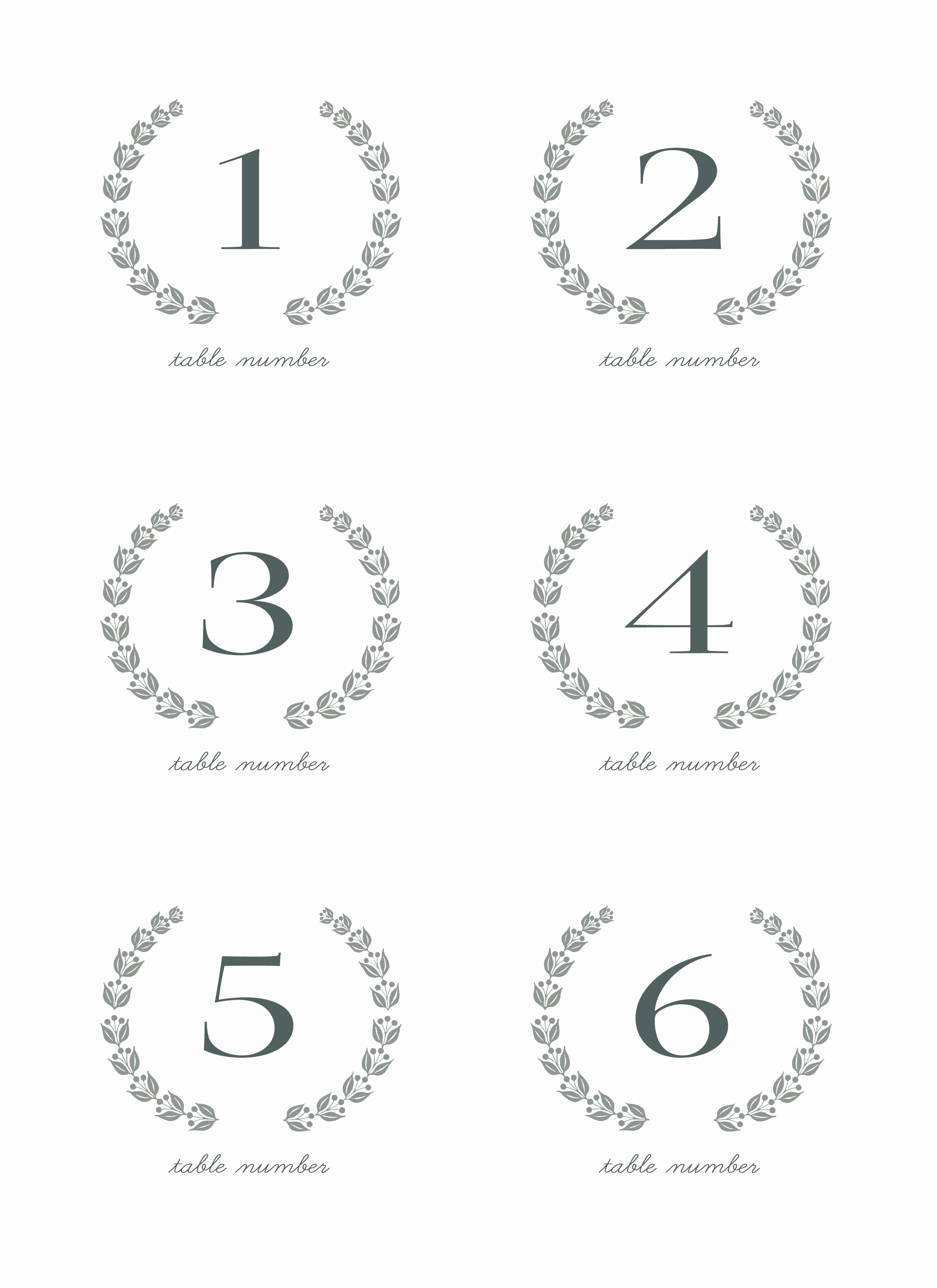 28 Elegant Printable Table Numbers | Kittybabylove - Free Printable Table Numbers 1 30