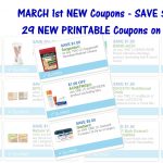 29 New Printable Coupons ~ March 1St New Coupons!   Acne Free Coupons Printable