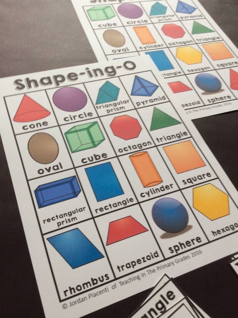 3D Shape Bingo Free Printable Free Printable A To Z