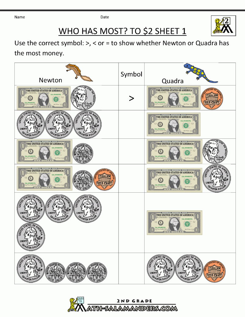 Free Printable Making Change Worksheets Free Printable A To Z