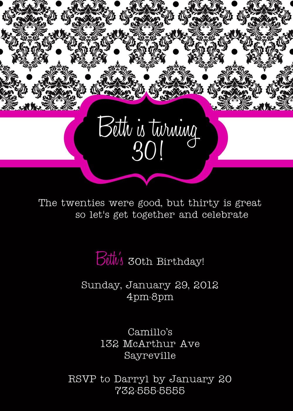 30Th Birthday Invitations Printable | 30 Is Coming | Birthday Party - Free Printable 18Th Birthday Invitations