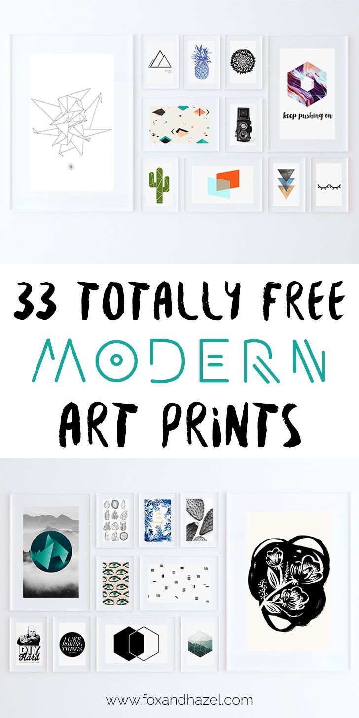 33 Totally Free Modern Art Printables For Your Home | *all Things - Free Printable Artwork