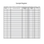 37 Checkbook Register Templates [100% Free, Printable] ᐅ Template Lab   Free Printable Blank Check Register Template