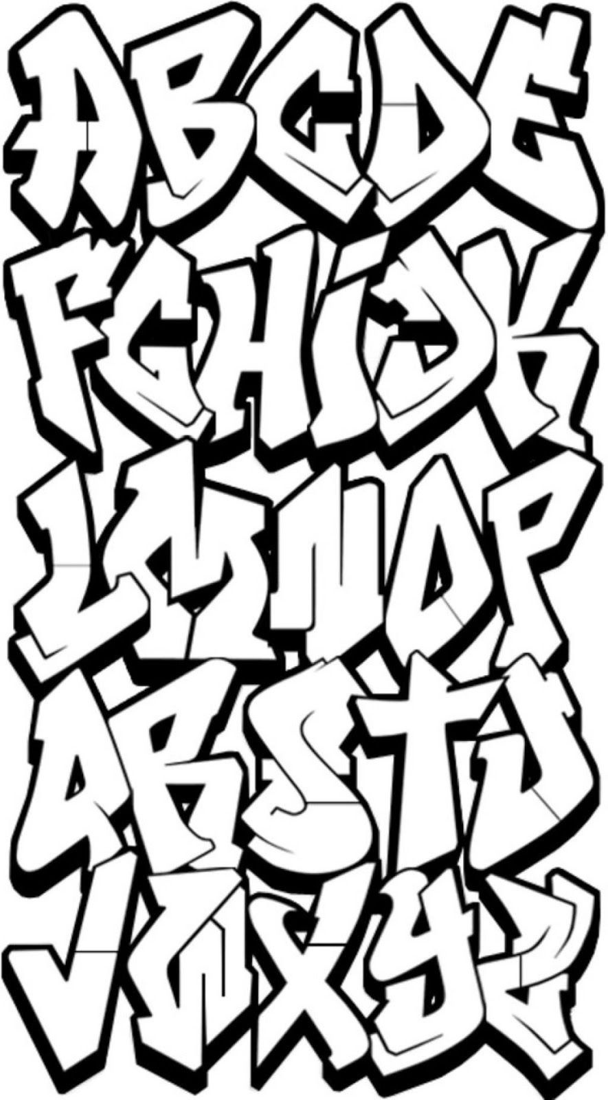 3D Graffiti Letters Az | Typography X In 2019 | Graffiti Alphabet - Free Printable Graffiti Letters Az