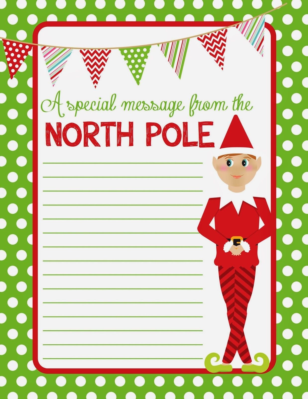 4 Best Images Of Elf On The Shelf Free Printable Christmas Paper - Free Printable Christmas Paper With Borders
