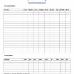 40+ Effective Workout Log & Calendar Templates ᐅ Template Lab   Free Printable Workout Log Template