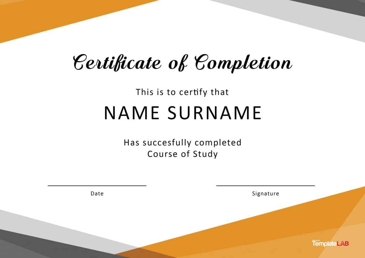 40 Fantastic Certificate Of Completion Templates [Word, Powerpoint] - Free Printable Camp Certificates