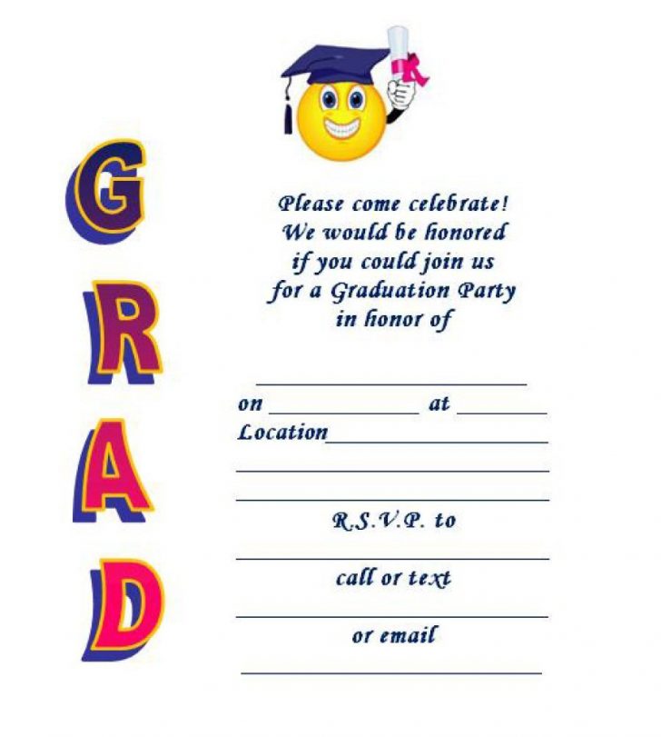 Free Printable Graduation Party Invitations