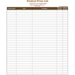 40 Free Price List Templates (Price Sheet Templates) ᐅ Template Lab   Free Printable Survey Generator