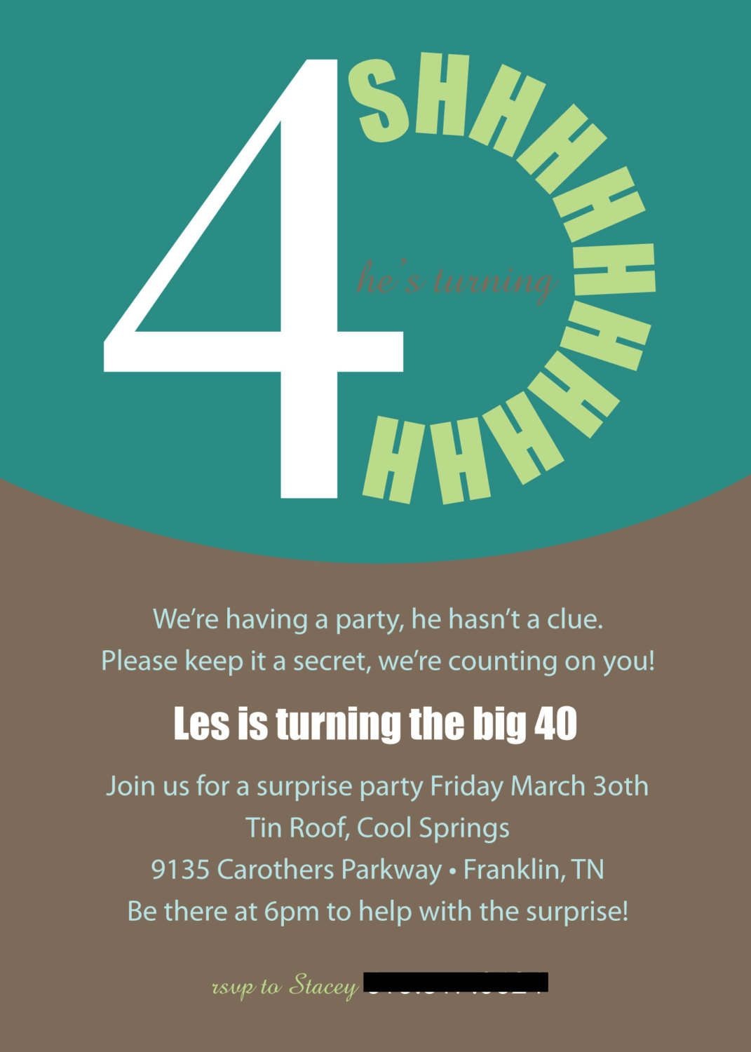 40Th Surprise Birthday Invitations Printable | Free Printable - Free Printable Surprise 40Th Birthday Party Invitations