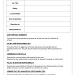 47 Job Description Templates & Examples ᐅ Template Lab   Free Printable Job Description Template