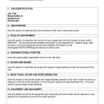 47 Job Description Templates & Examples ᐅ Template Lab   Free Printable Job Description Template