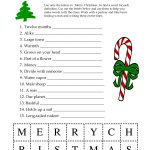 5 Images Of Free Printable Christmas Word Games | Printablee   Free Printable Christmas Games And Puzzles
