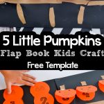 5 Little Pumpkins Flap Book Craft And Free Template     Free Printable Pumpkin Books