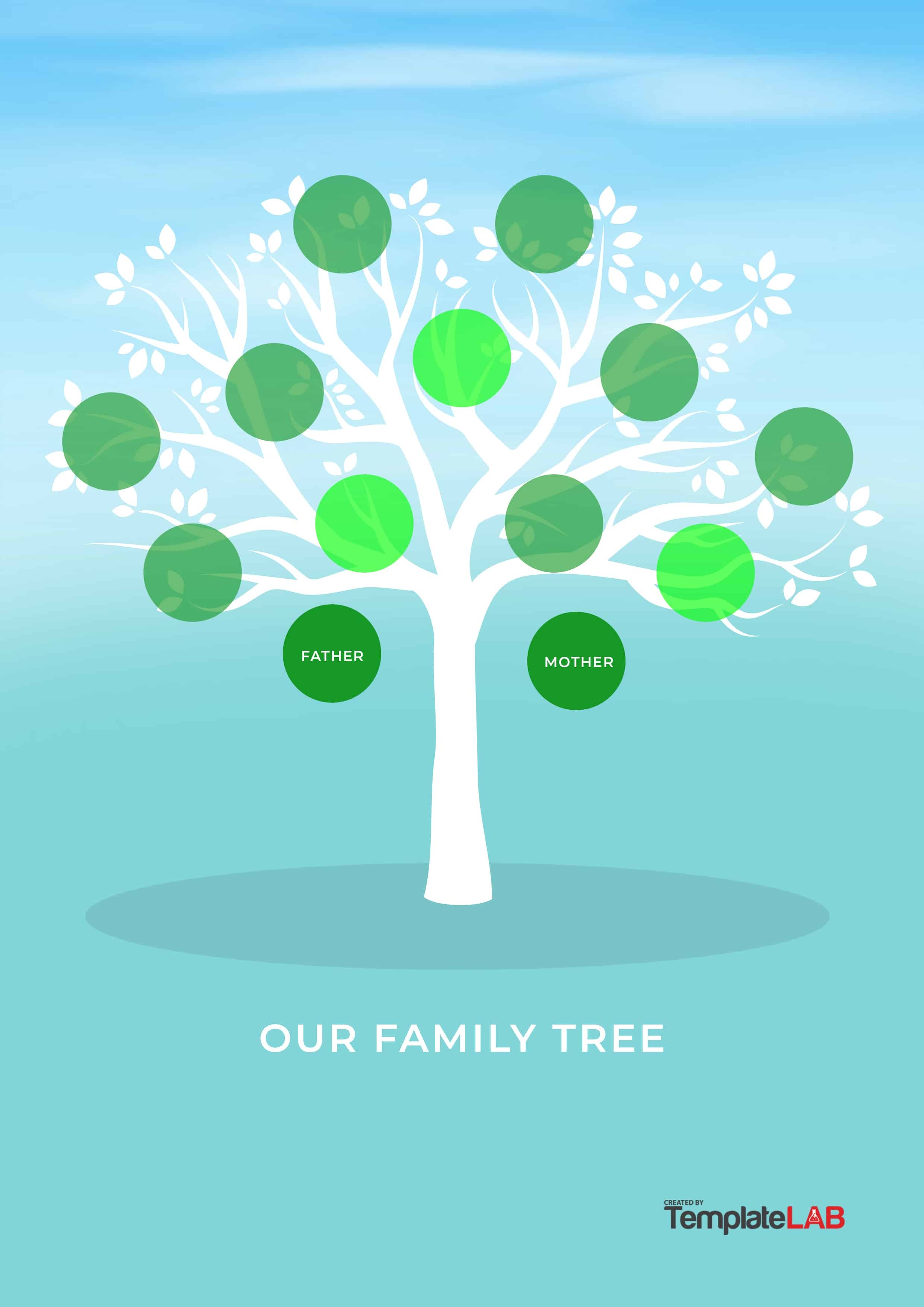 50+ Free Family Tree Templates (Word, Excel, Pdf) ᐅ Template Lab - Free Printable Family Tree Template