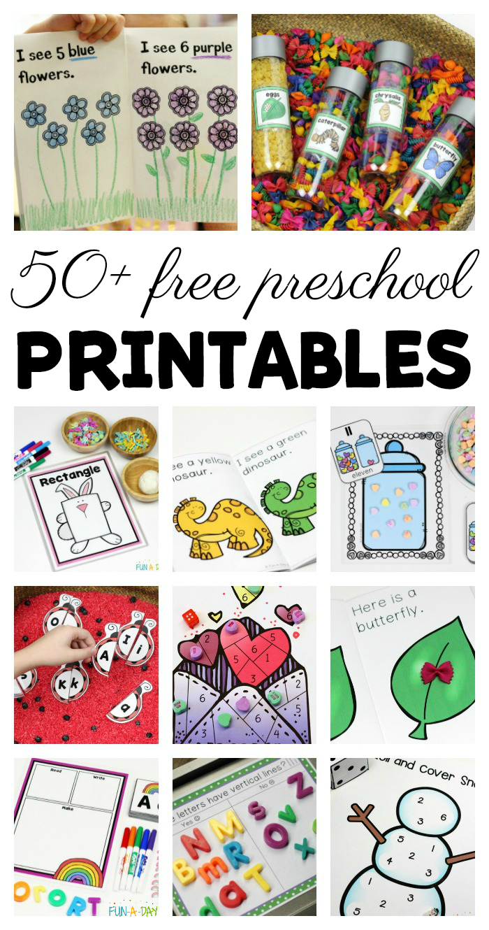 50+ Free Preschool Printables For Early Childhood Classrooms - Free Printable Preschool Teacher Resources