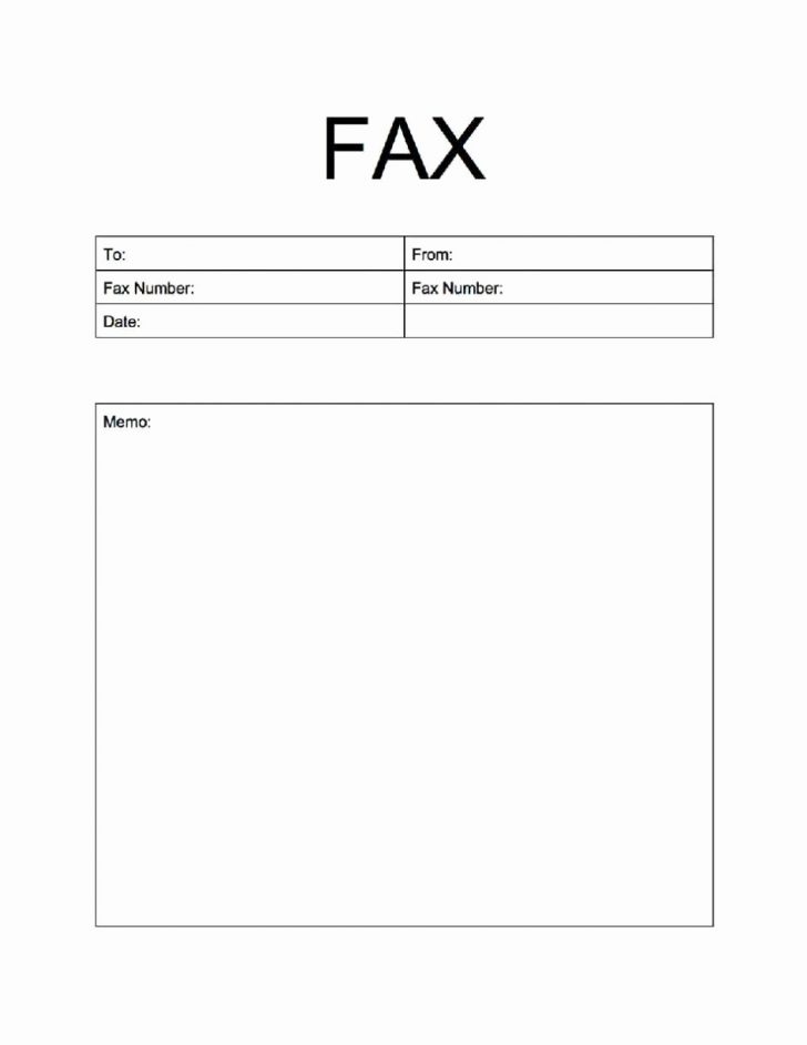Free Printable Fax Cover Page