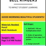 6 Ideas For Bell Ringers | New Teachers | Bell Ringers, Science Bell   Free Printable Bell Ringers