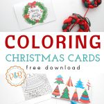 6 Unique Christmas Cards To Color Free Printable Download   Make A Holiday Card For Free Printable