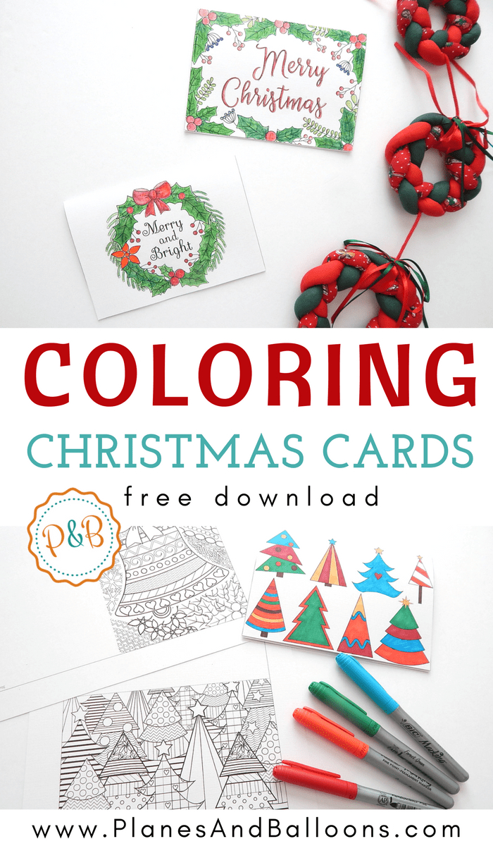 6 Unique Christmas Cards To Color Free Printable Download - Make A Holiday Card For Free Printable