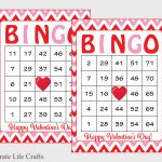 60 Valentines Bingo Cards Printable Valentine Bingo Cards | Etsy   Free Printable Bingo Cards Random Numbers