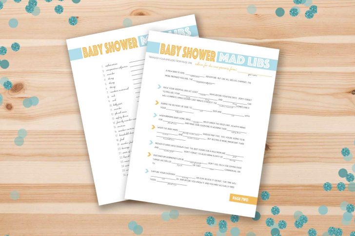 Free Baby Shower Games Printable Worksheets