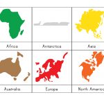 7 Continents Coloring Page | Free Download Best 7 Continents   Montessori World Map Free Printable