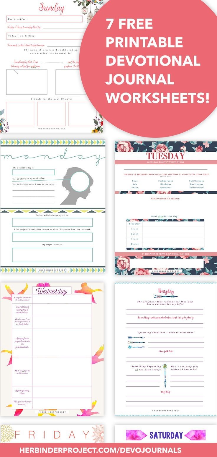 7 Free Devotional Worksheets - Instant Download Pdf - For Christian - Free Printable Ladies Bible Study Lessons