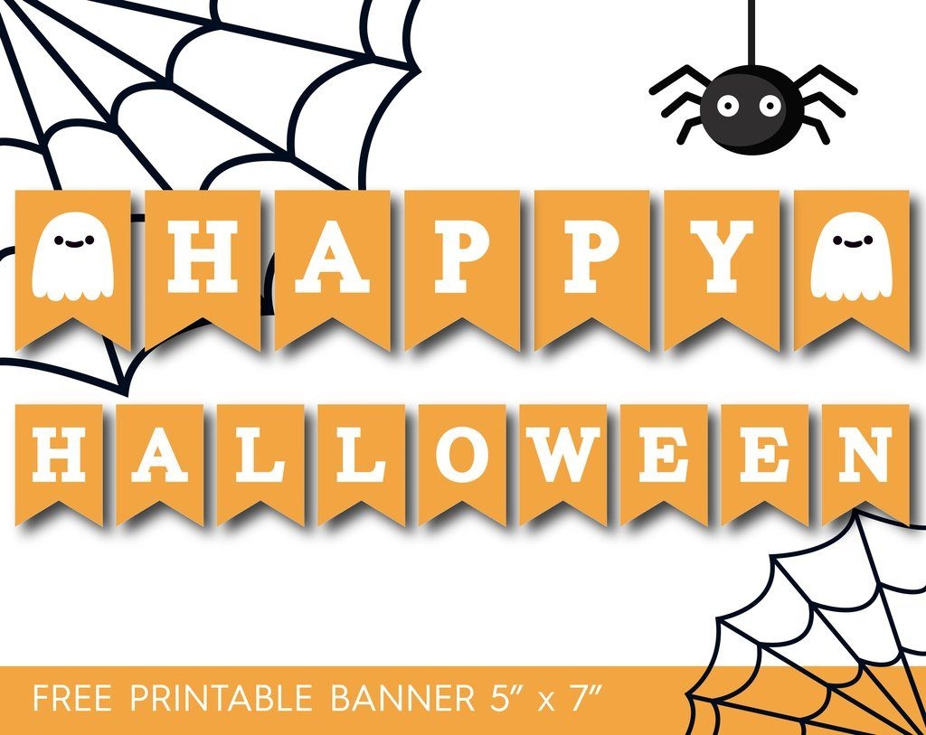 7 Printable Halloween Banners - Printables 4 Mom - Free Printable Halloween Banner Templates