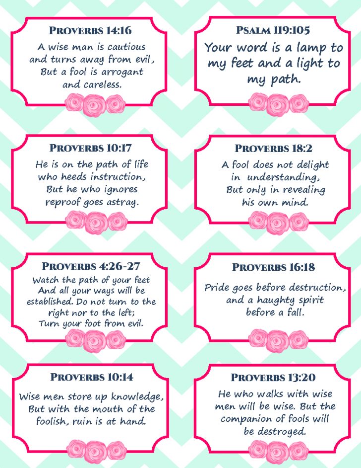 Free Printable Bible Verse Cards