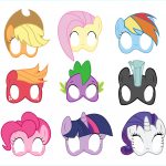 $8 My Little Pony Photo Booth Props Printable, My Little Pony Masks   Free My Little Pony Printable Masks