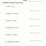 8Th Grade Math Worksheets Algebra   Google Search | Projects To Try   Free Printable Algebra Worksheets With Answers