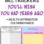 9 Printable Bill Payment Checklists And Bill Trackers   The Artisan Life   Free Printable Bill Pay Checklist