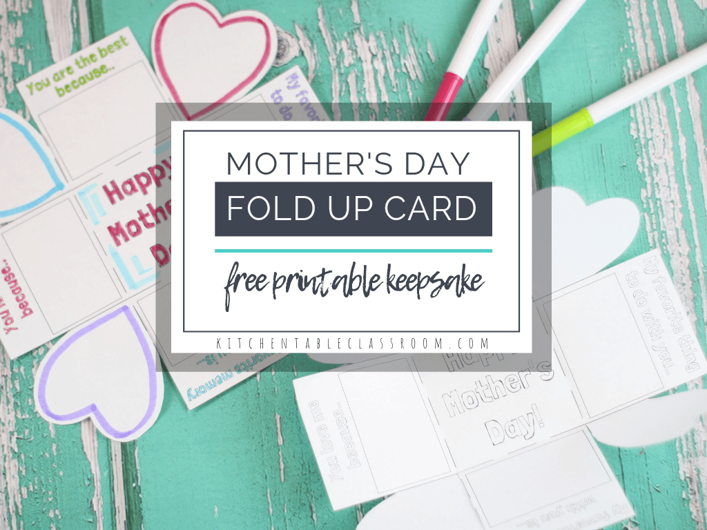 A Free &amp;quot;exploding&amp;quot; Printable Mothers Day Card For Kids - The Kitchen - Free Printable Mothers Day Cards No Download