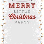 A Merry Little Party   Free Printable Christmas Invitation Template   Christmas Party Invitation Templates Free Printable