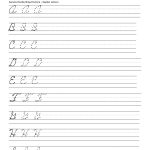 Abc Cursive Handwriting Worksheets 4 Cursive Alphabet Handwriting   Free Printable Worksheets Handwriting Practice