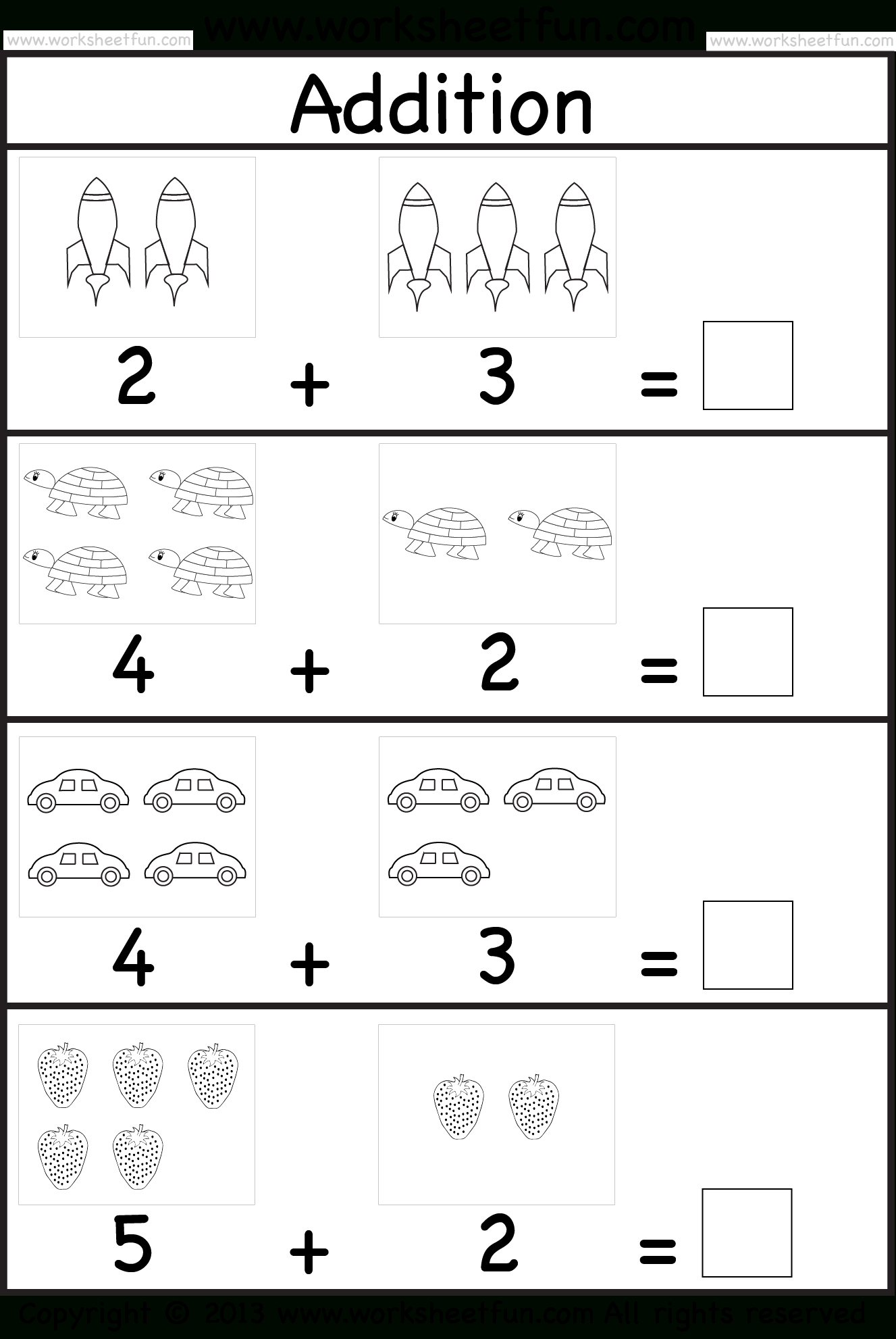 Addition Worksheet. This Site Has Great Free Worksheets For - Free Printable Homework Worksheets
