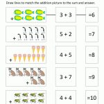 Addition Worksheets For Kindergarten   Free Printable Math Addition Worksheets For Kindergarten