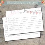 Advice For The New Mom And Dad: Baby Shower Album   Eat Teach Laugh   Free Mommy Advice Cards Printable